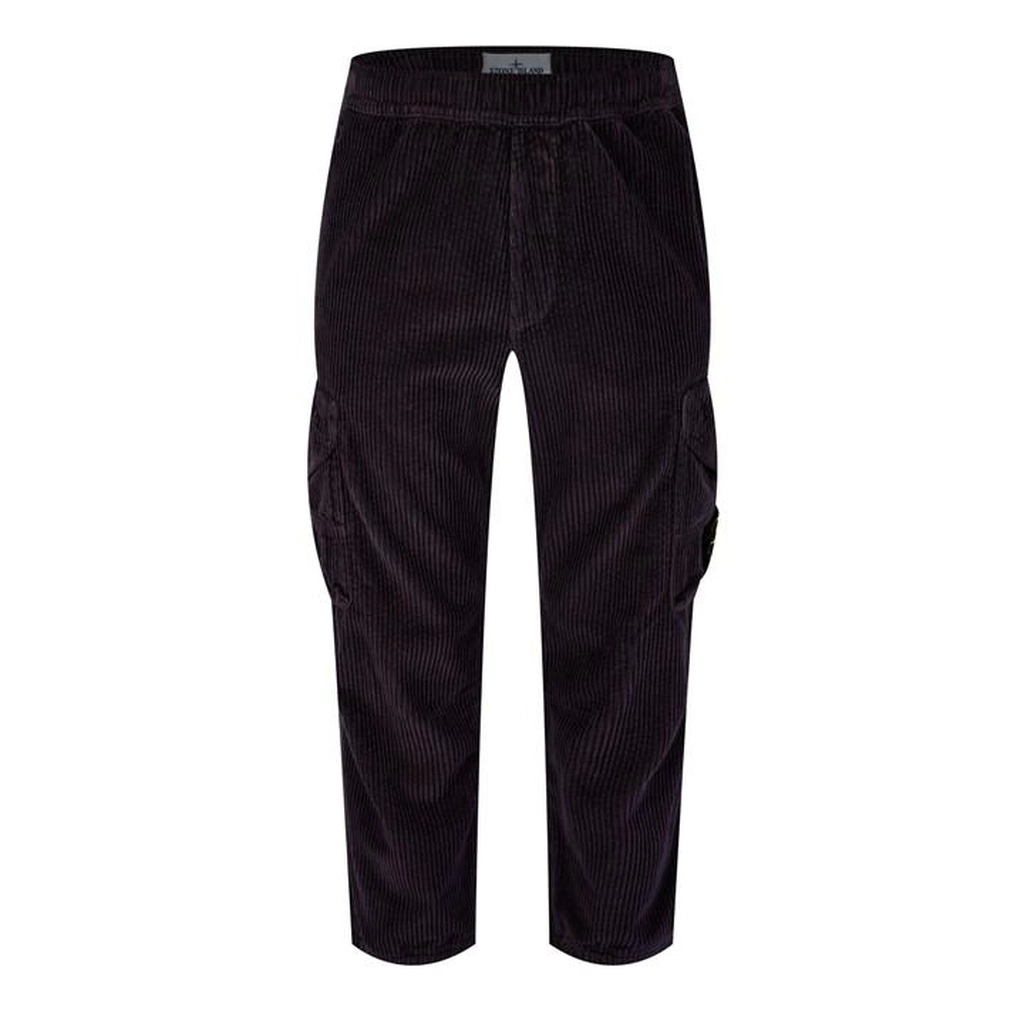Stone Island Cord Cargo Trouser - Red
